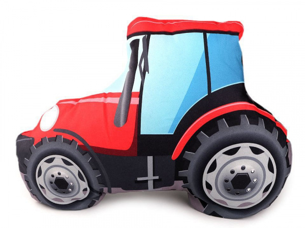 Dekorační polštář s výplní - kočka, pes, kůň, slon, auto, traktor