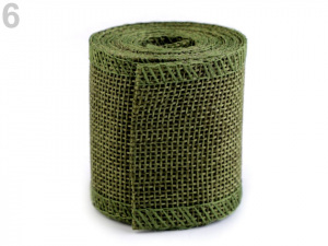 Stuha imitace juty šíře 50 mm
