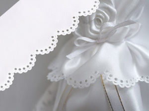 Saténová krajka / stuha šíře 65 mm svatební