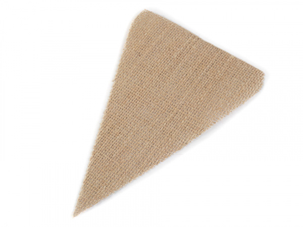 Jutové vlajky k dotvoření 12,5x19 cm