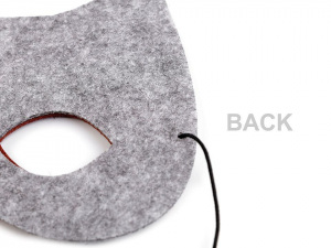 Dětská karnevalová maska - škraboška filcová zvířátka