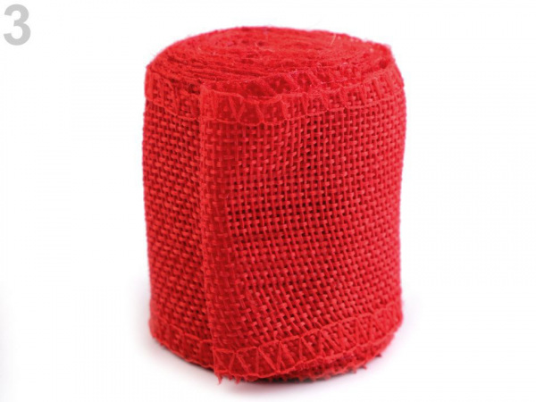 Stuha imitace juty šíře 50 mm