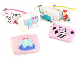 Peněženka / pouzdro sova, kočka, liška 8x11 cm