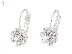 Štrasové náušnice - jablonecká bižuterie