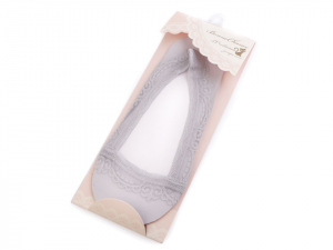 Ponožky do balerín s krajkou, bavlněné