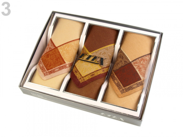 Pánský kapesník žakárový / dárková kazeta