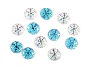 Kabošon vločka Ø11 mm k nalepení