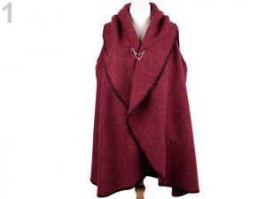 Dámská vesta / kardigan s ozdobným špendlíkem