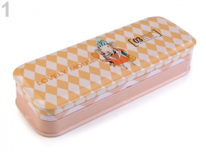 Kovový penál 7,5x21 cm