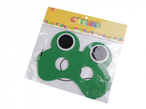 Dětská karnevalová maska - škraboška filcová zvířátka