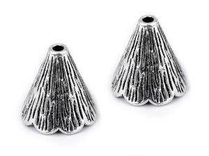 Koncovky na šňůrku / dekorační kaplíky 11x12 mm