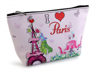 Kosmetická taška / pouzdro Paříž 14x23 cm