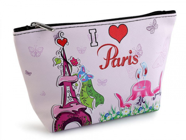 Kosmetická taška / pouzdro Paříž 14x23 cm