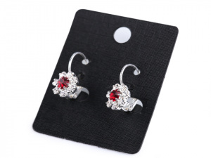 Štrasové náušnice - jablonecká bižuterie