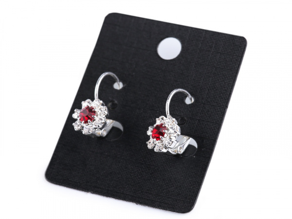 Štrasové náušnice - jablonecká bižuterie