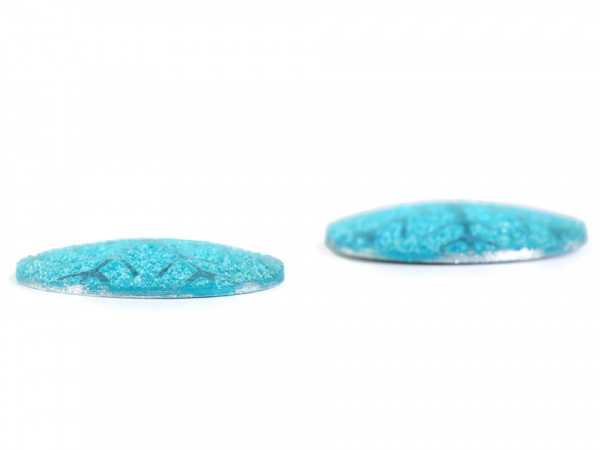 Kabošon modrá vločka Ø25 mm