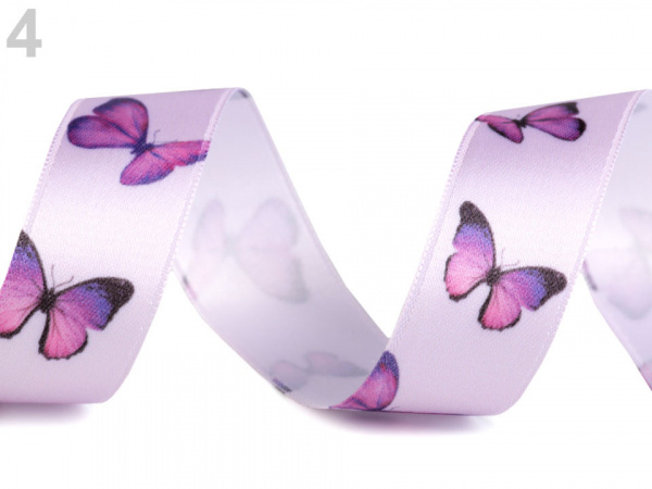 Saténová stuha motýl šíře 25 mm