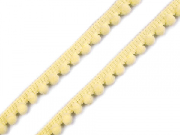 Prýmek šíře 11 mm s bambulkami Ø5 mm