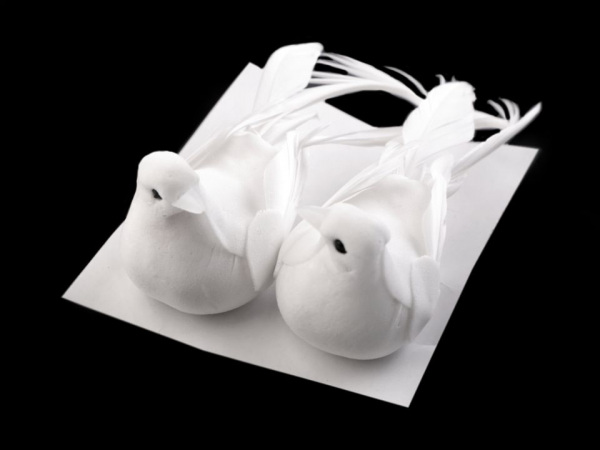 Dekorace ptáček s klipem