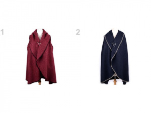 Dámská vesta / kardigan s ozdobným špendlíkem