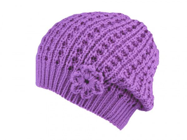 Dívčí pletená čepice / baret Capu