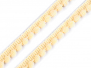 Prýmek šíře 11 mm s bambulkami Ø5 mm