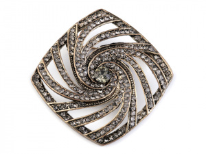 Brož s broušenými kamínky