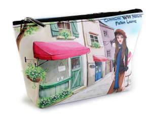 Kosmetická taška / pouzdro Londýn, Paříž, Praha 14x23 cm