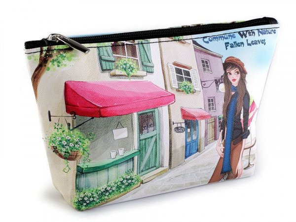 Kosmetická taška / pouzdro Londýn, Paříž, Praha 14x23 cm