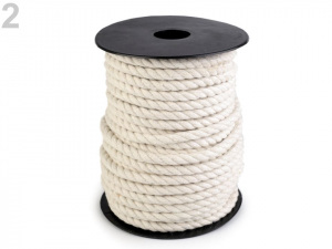 Bavlněná šňůra kroucená Ø5 a 6 mm