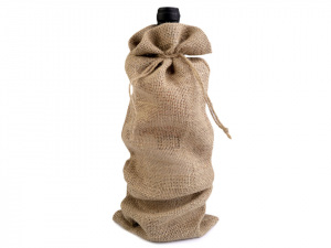 Jutový pytlík na láhev 15x44 cm