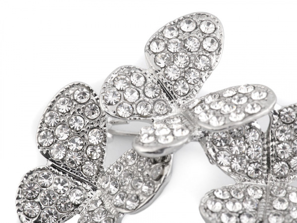 Brož / svatební ozdoba kytice - motýlci