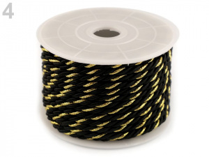 Šňůra kroucená s lurexem  Ø3 mm
