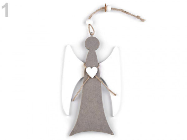 Dřevěný anděl k zavěšení