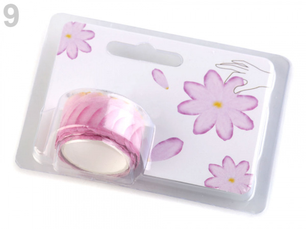 Washi samolepky květ, čtyřlístek