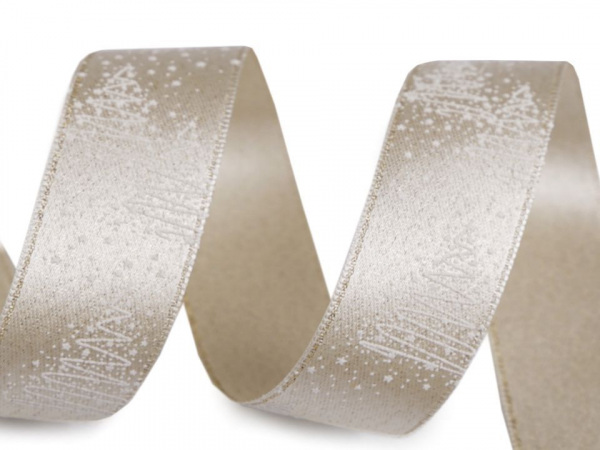 Vánoční stuha stromeček šíře 25 mm