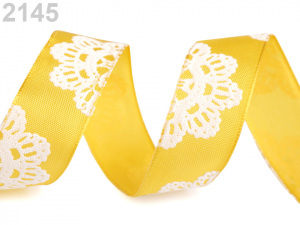 Stuha mandala s drátem šíře 25 mm