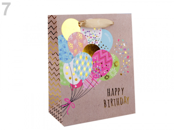 Dárková taška vánoční s glitry