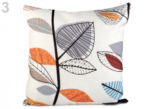 Povlak na polštář listy 43x43 cm