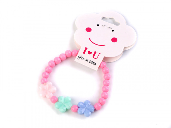 Dětský náramek s květy