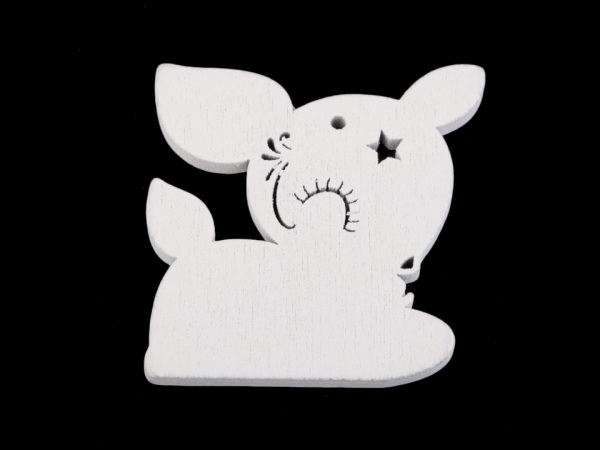 Dřevěný srneček k zavěšení / k nalepení / k domalování