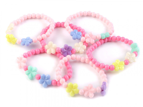 Dětský náramek s květy