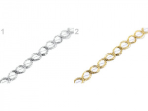 Svatební lurexový provázek / stuha s drátem šíře 2-3 mm