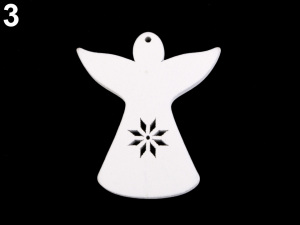 Dřevěný anděl k zavěšení / k nalepení