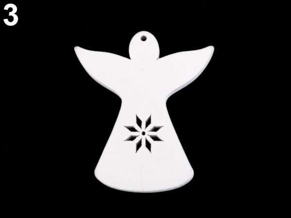 Dřevěný anděl k zavěšení / k nalepení