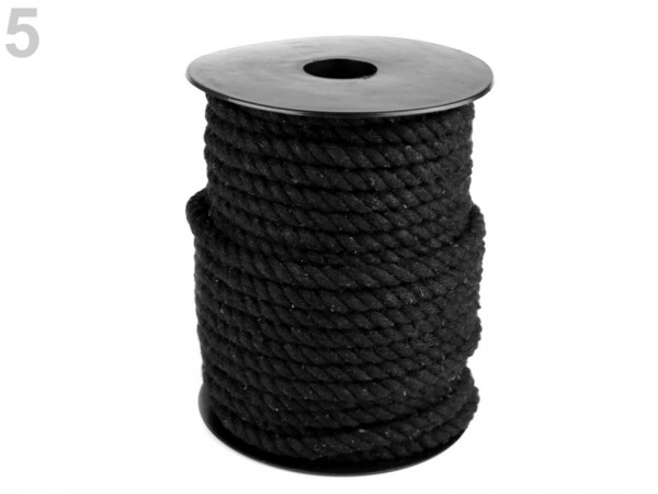 Bavlněná šňůra kroucená Ø5 a 6 mm