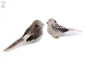 Dekorace ptáček s drátkem