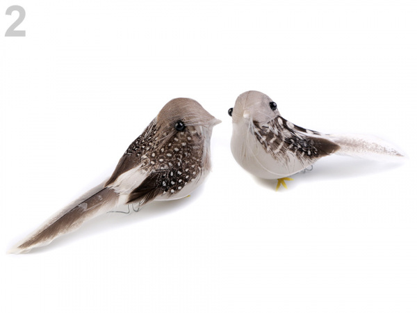 Dekorace ptáček s drátkem