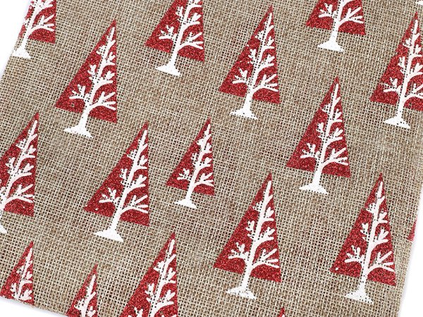 Dárkový pytlík stromeček 20x30 cm imitace juty