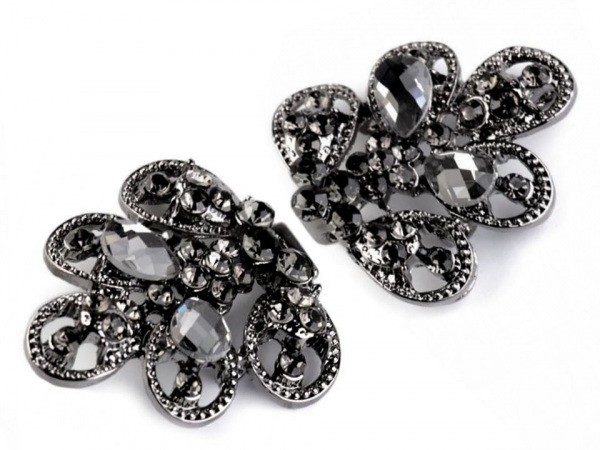 Štrasové zapínání 34x70 mm